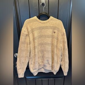 Chaps Men's Beige Crewneck Sweater